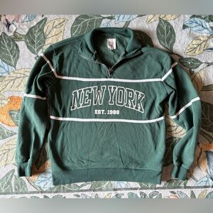 Social Scene Green New York Sweater